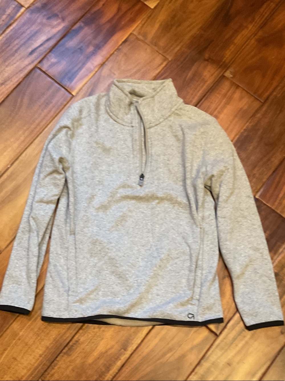 GAP Heather Gray Quarter-Zip Sweatshirt